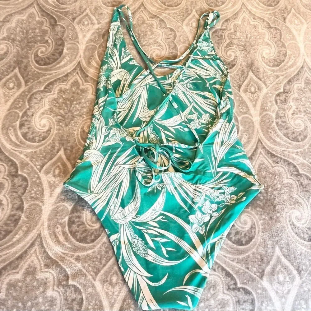 Tori Praver Seafoam one piece swimsuit